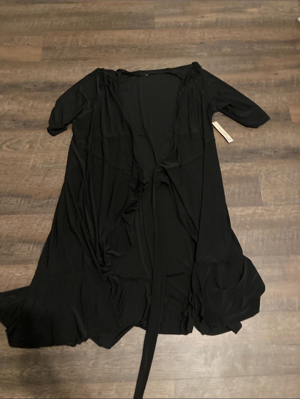 Kiyonna Black Maxi Wrap Dress